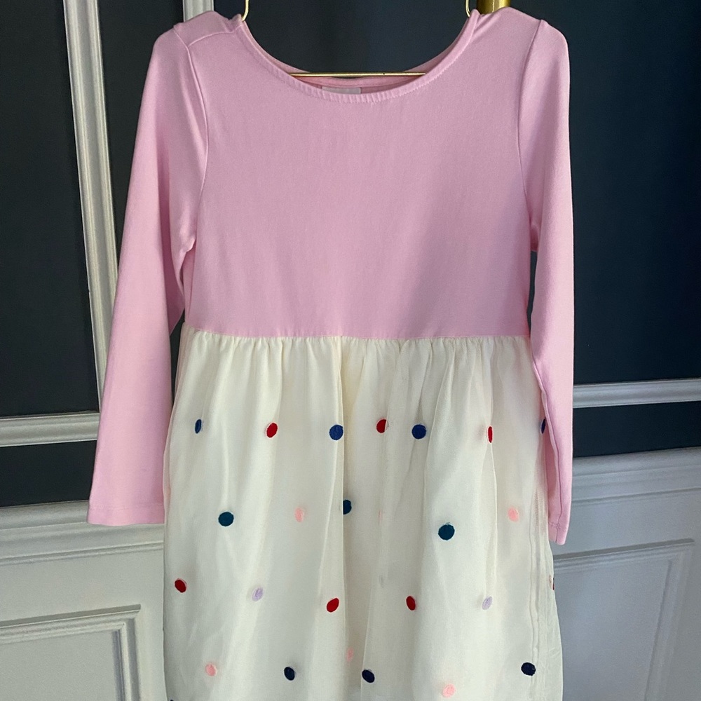 Hanna Andersson Girls Size 5 Dress Long Sleeve